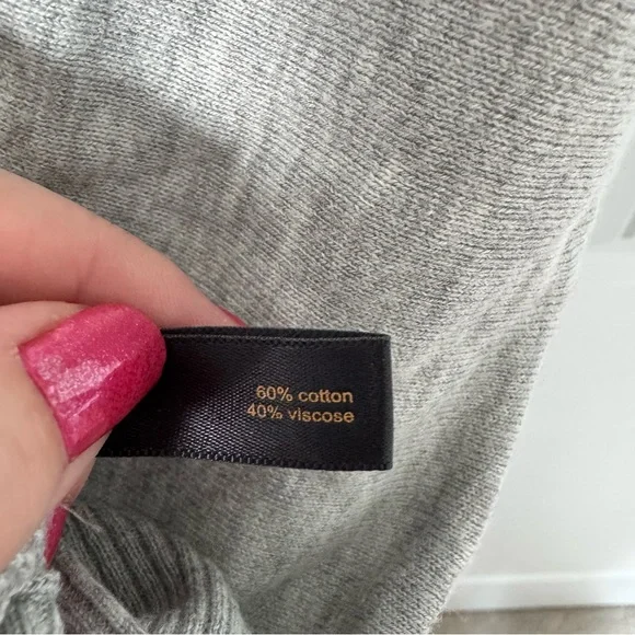 Outback Red Light Gray Dolman Sleeve Lightweight Sweater Size Medium Spring Fall - Picture 7 of 8